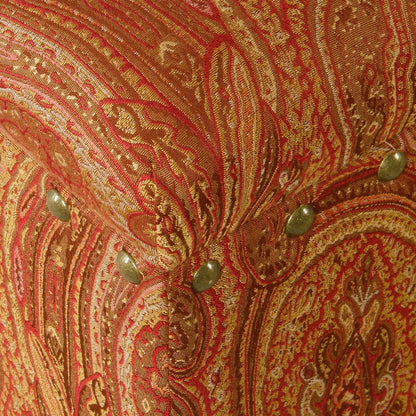 Banc de rangement rembourré Copper Grove Muscari avec garniture cloutée