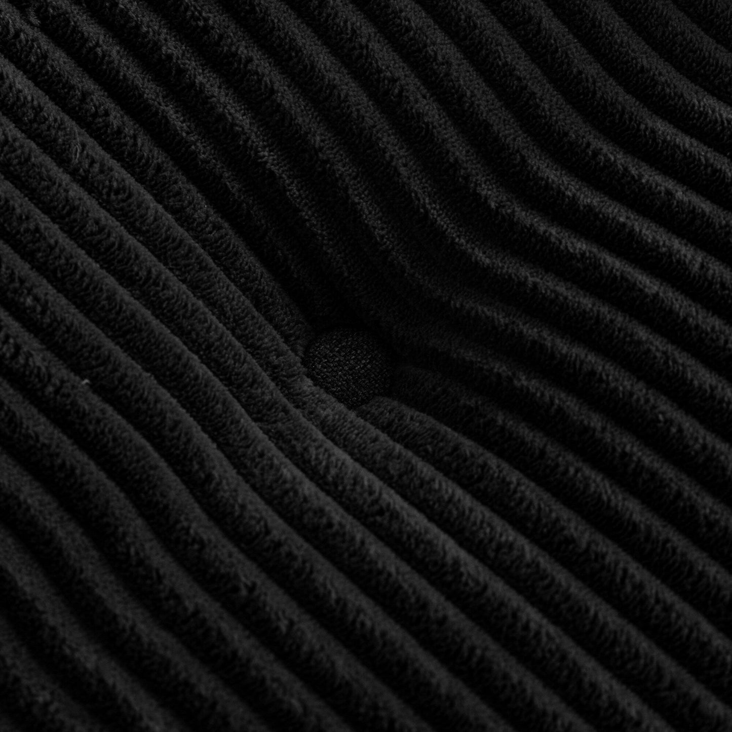 Canapé en velours côtelé avec pouf intégré et mousse à mémoire de forme - 123 cm (L) x 172 cm (l) x 62 cm (H)