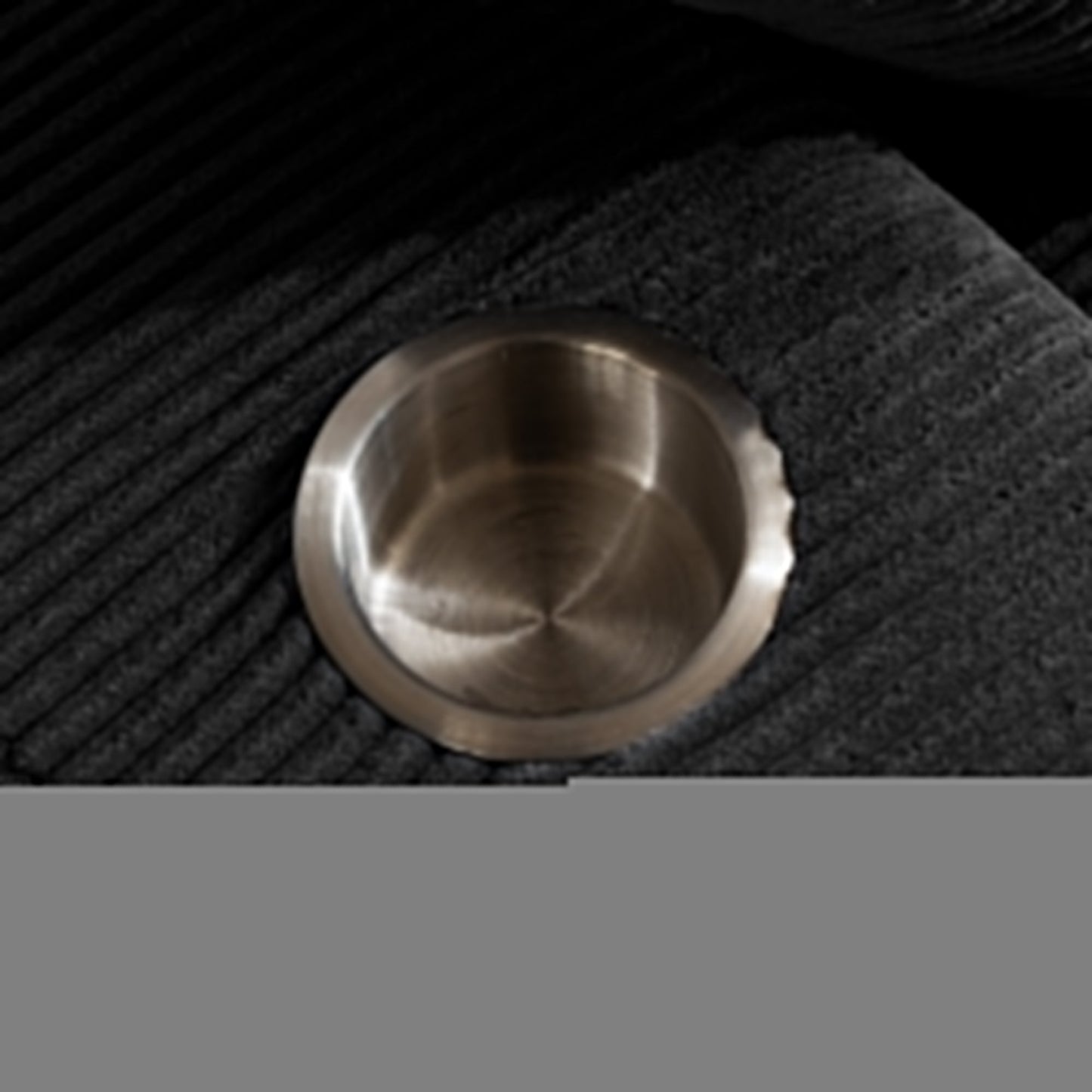 Canapé en velours côtelé avec pouf intégré et mousse à mémoire de forme - 123 cm (L) x 172 cm (l) x 62 cm (H)