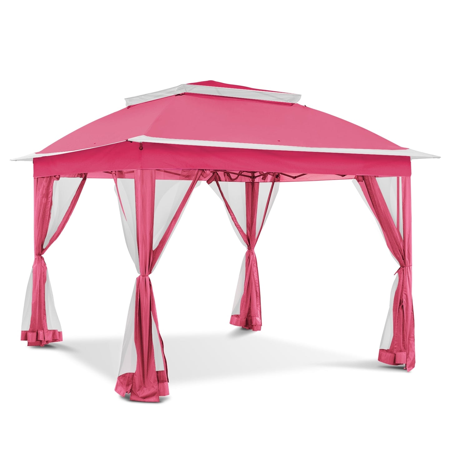 Gazebo pliant en acier Cozywor 11 pi x 11 pi avec moustiquaire