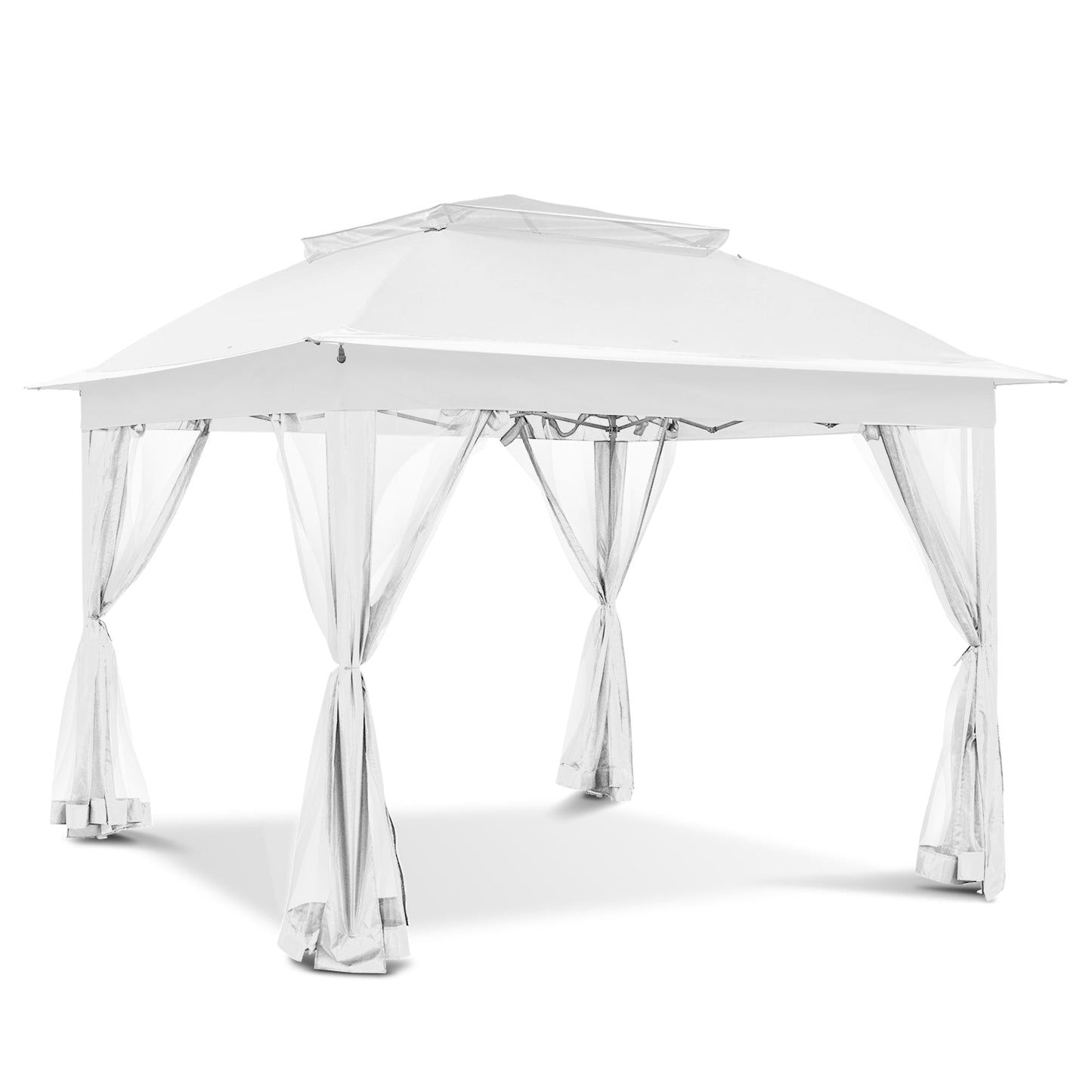 Gazebo pliant en acier Cozywor 11 pi x 11 pi avec moustiquaire