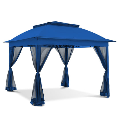 Gazebo pliant en acier Cozywor 11 pi x 11 pi avec moustiquaire