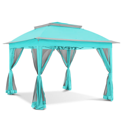 Gazebo pliant en acier Cozywor 11 pi x 11 pi avec moustiquaire