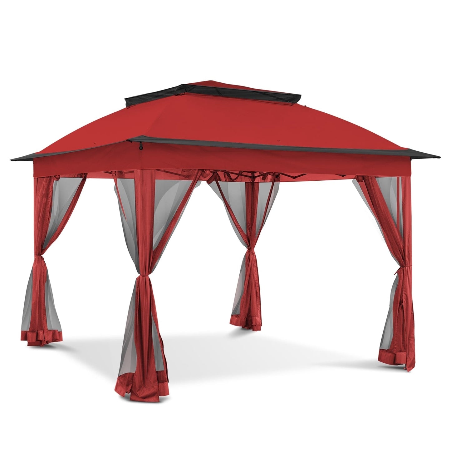 Gazebo pliant en acier Cozywor 11 pi x 11 pi avec moustiquaire
