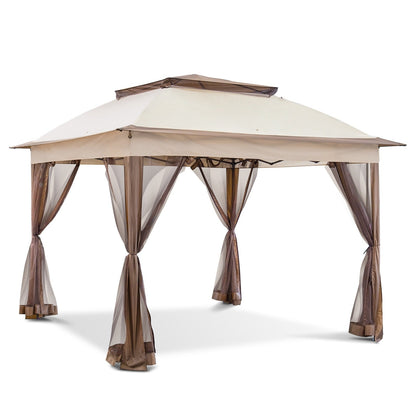 Gazebo pliant en acier Cozywor 11 pi x 11 pi avec moustiquaire