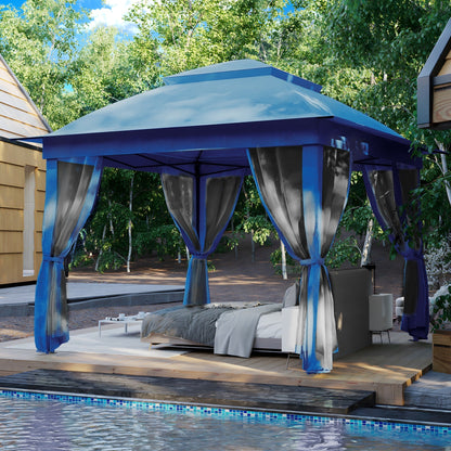 Gazebo pliant en acier Cozywor 11 pi x 11 pi avec moustiquaire