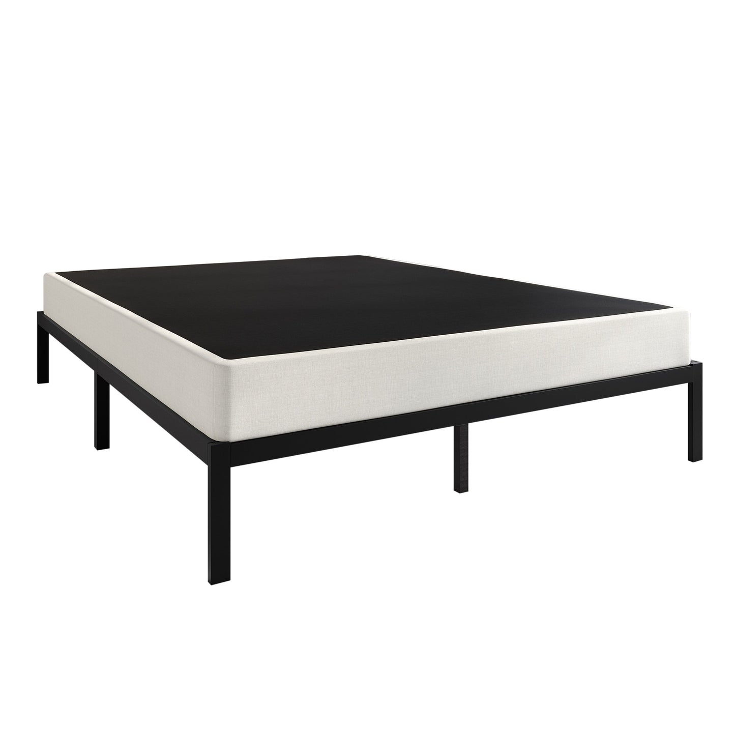 Sommier métallique CraftPorch de 12,7 cm (5 pouces) avec housse en lin gris chaud