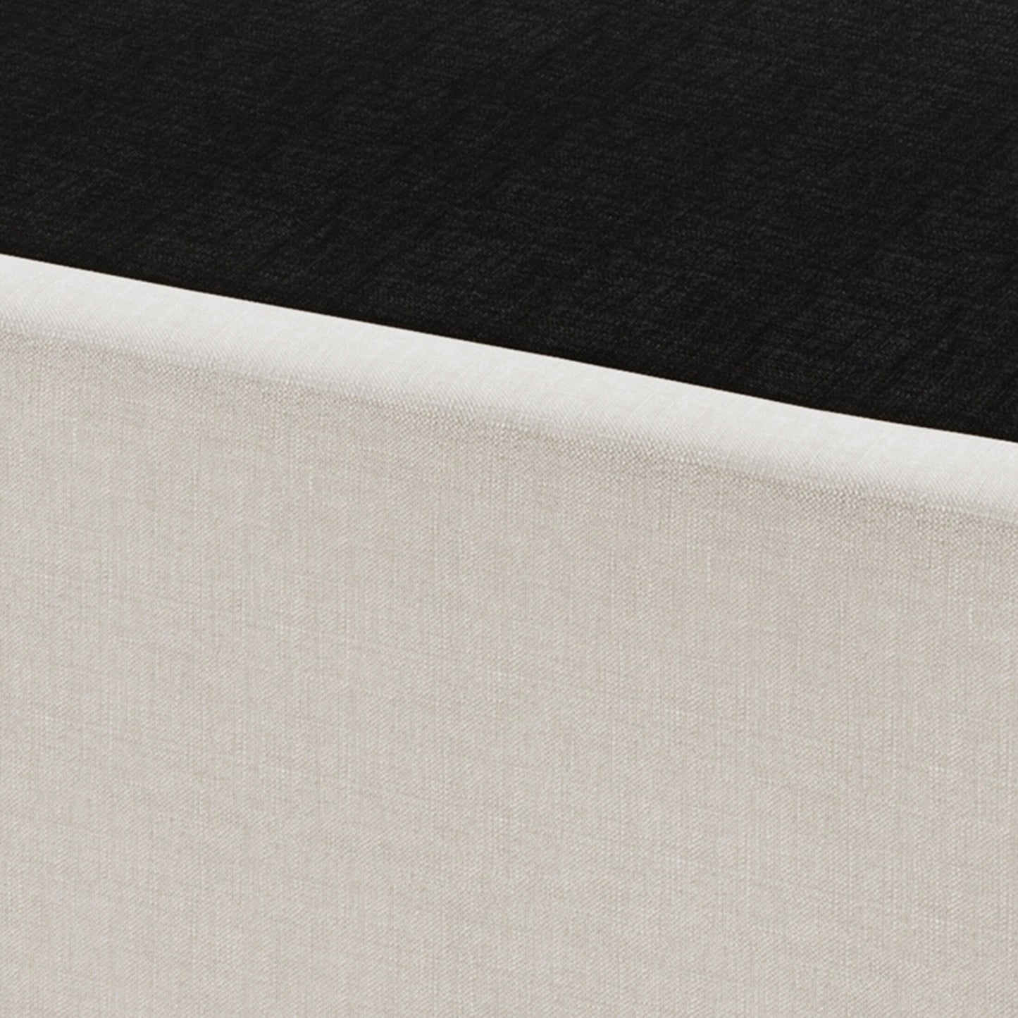 Sommier à lattes en bois massif CraftPorch de 12,7 cm (5 po) avec housse en lin gris chaud