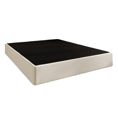 Sommier en métal recouvert de lin CraftPorch