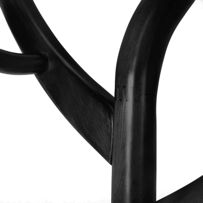 Porte-manteau autoportant en bois d'hévéa avec 8 crochets - 24,5 cm (L) x 70,87 cm (H)