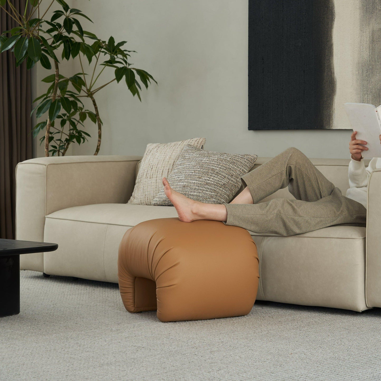 Repose-pieds en croissant