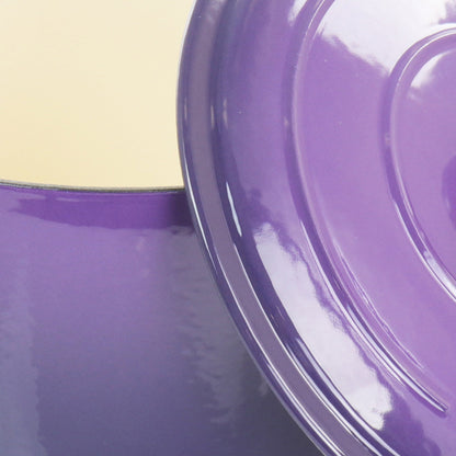 Cocotte en fonte émaillée Crock-Pot Artisan 2 pièces de 5 pintes avec couvercle, couleur lavande