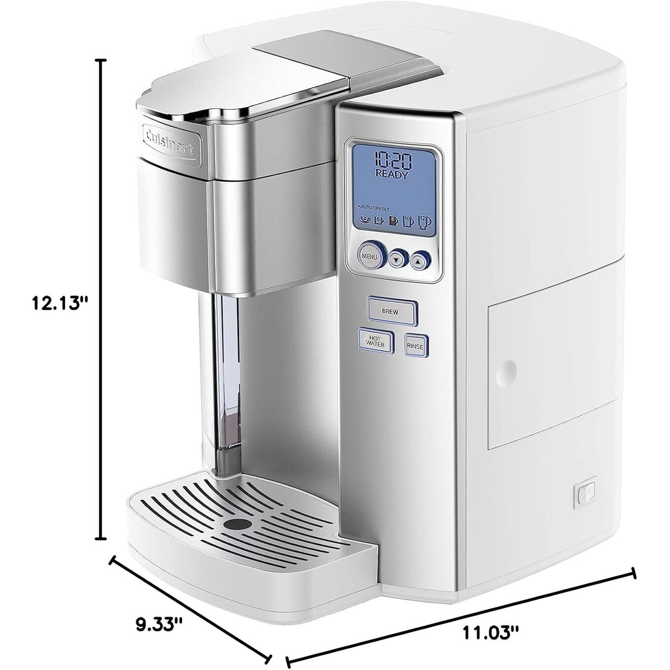 Cafetière Cuisinart à portion individuelle, 2,1 L (72 oz), programmable, acier
