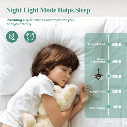 Ventilateur de plafond rétractable Cusp Barn 42 avec éclairage et télécommande, forme DIY, ventilateur moderne silencieux à moteur CC et plafonnier LED