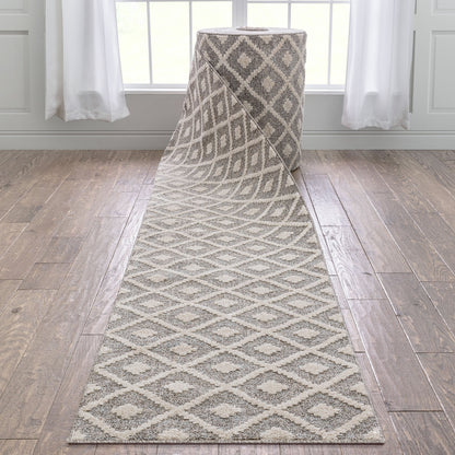 Tapis de couloir/escalier moderne Harlow Trellis sur mesure
