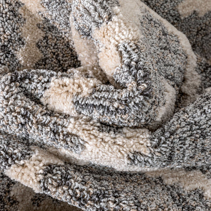 Tapis de couloir/escalier moderne Harlow Trellis sur mesure