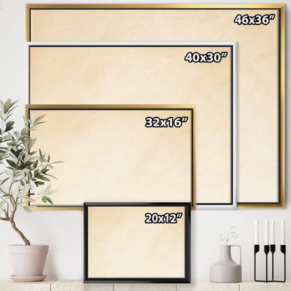 Designart Côte Vagues Bleues Aquarelle Style Ferme Moderne Toile Encadrée