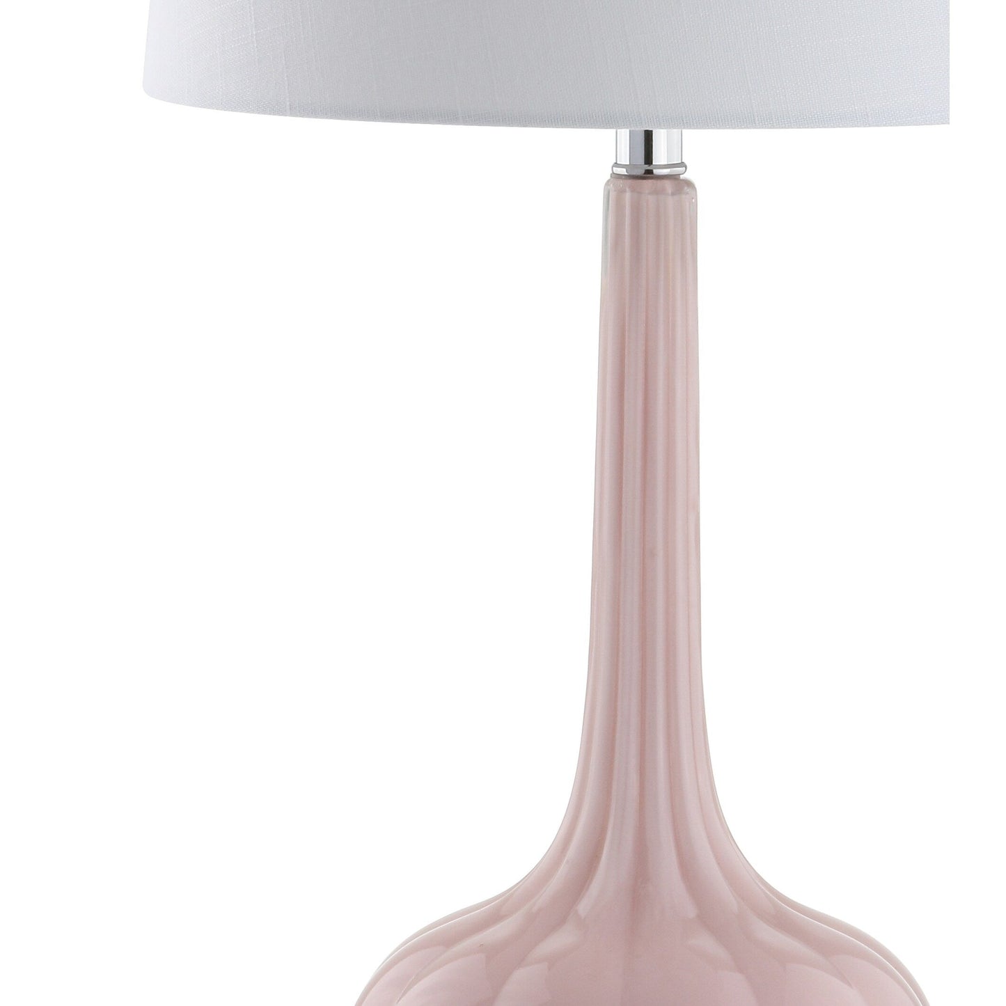 Lampe de table LED Diamante 28,5 en verre en forme de larme, rose (lot de 2) par JONATHAN Y