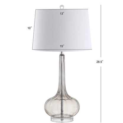 Lampe de table LED Diamante 28,5 en verre en forme de larme, rose (lot de 2) par JONATHAN Y