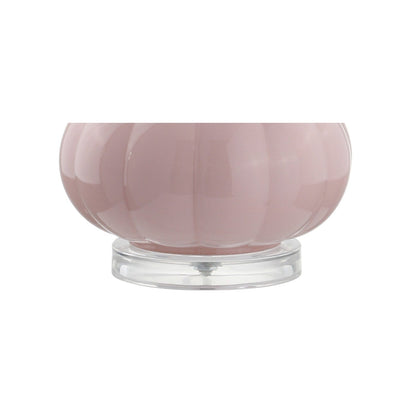 Lampe de table LED Diamante 28,5 en verre en forme de larme, rose (lot de 2) par JONATHAN Y