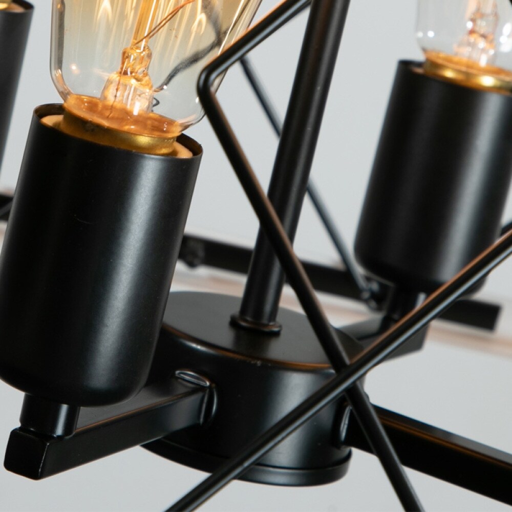 Lustre de ferme à 4 lumières à intensité variable pour salle à manger (ampoule non incluse)