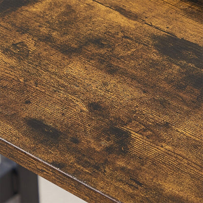 Ensemble table et chaises de salle à manger, ensemble table de bar en bois, table de cuisine avec 2 bancs - 3 pièces