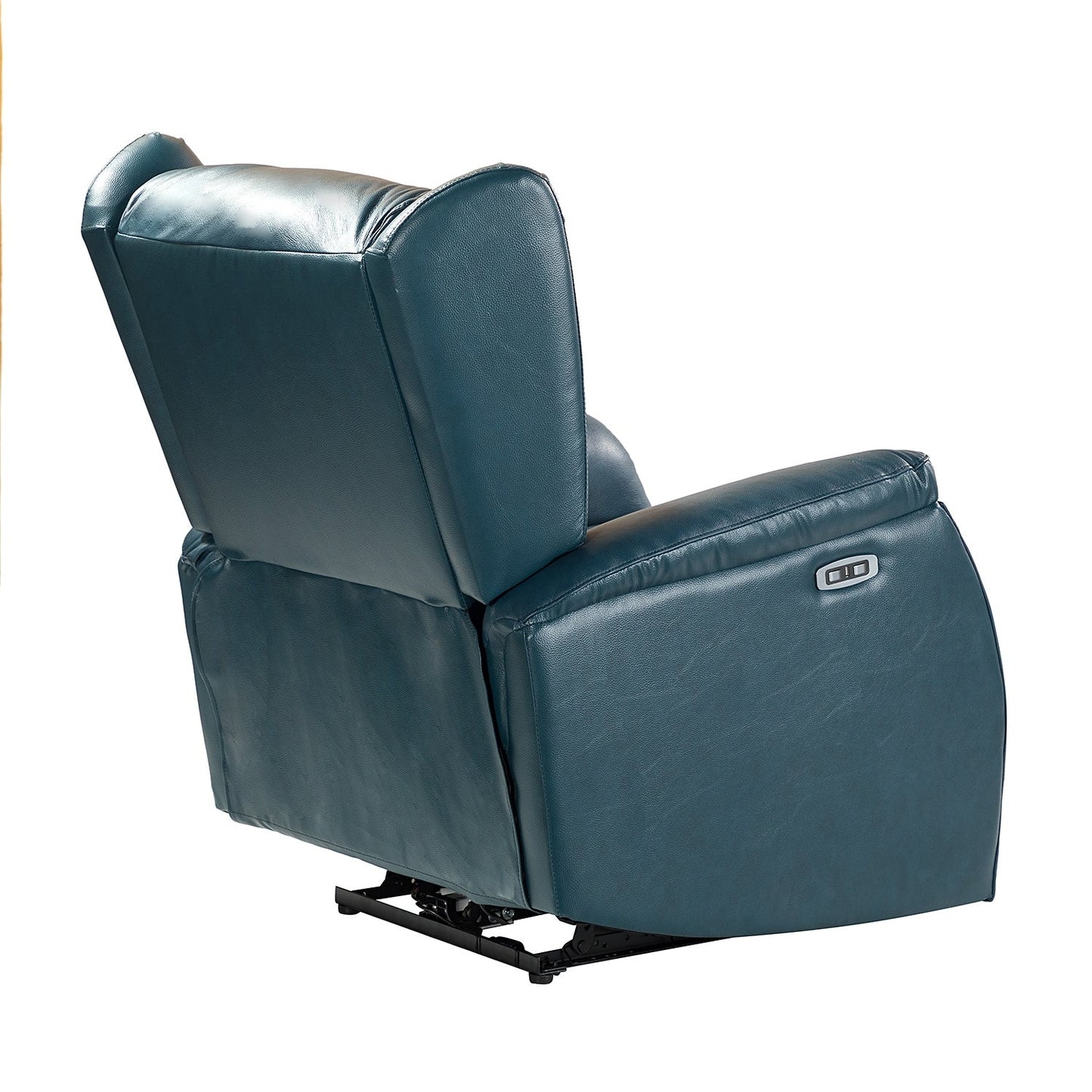 Fauteuil inclinable électrique Eduardo en cuir véritable avec port USB (lot de 2)