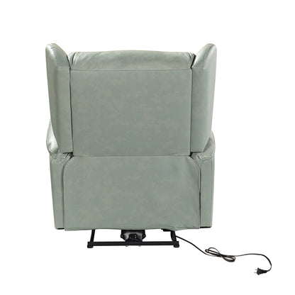 Fauteuil inclinable électrique Eduardo en cuir véritable avec port USB (lot de 2)