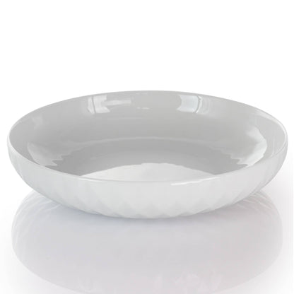 Service de table 18 pièces en grès blanc Elama Sienna