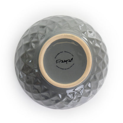 Service de table 16 pièces en grès Elama Tahitian Diamond couleur ardoise