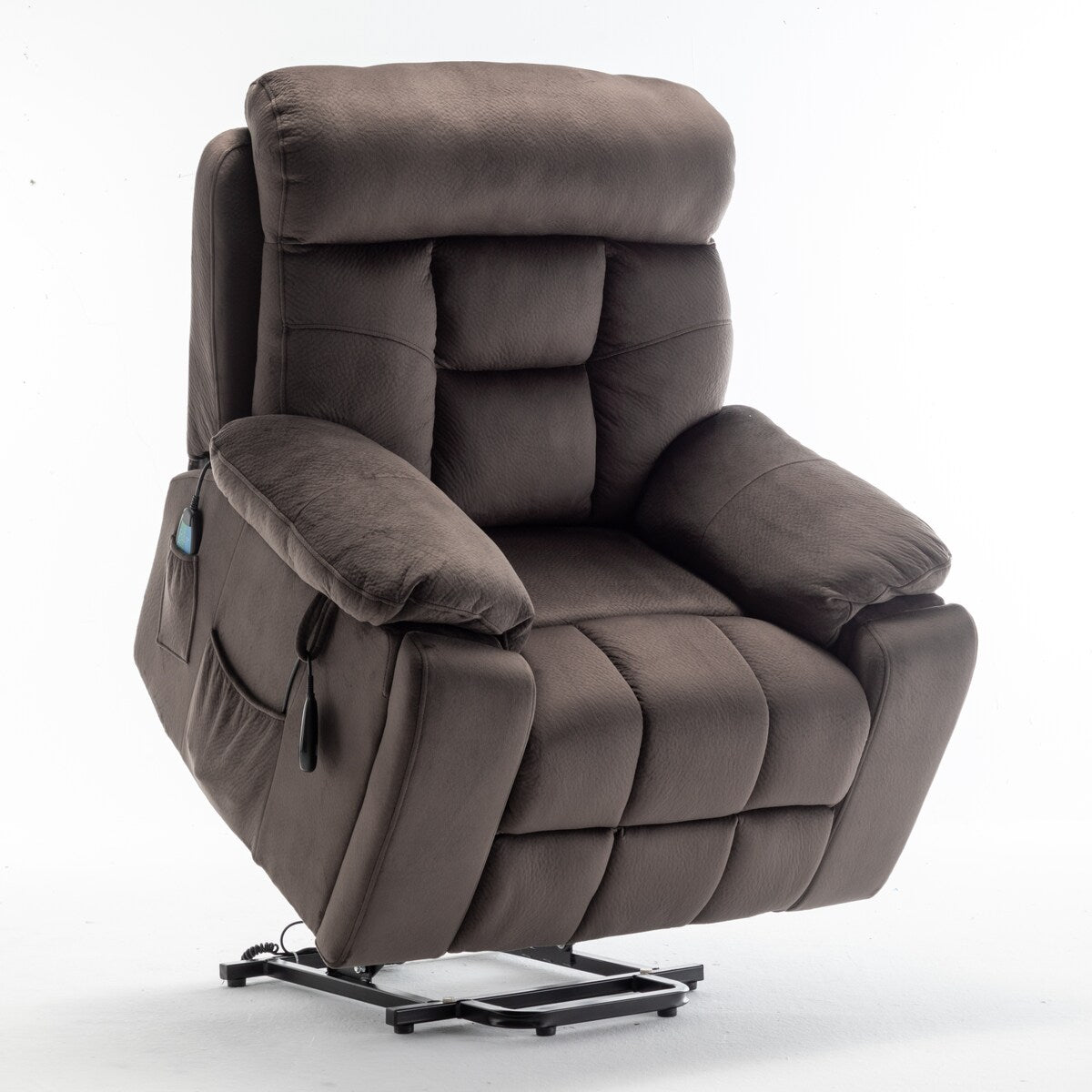 Fauteuil releveur électrique inclinable avec massage et chauffage