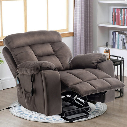 Fauteuil releveur électrique inclinable avec massage et chauffage