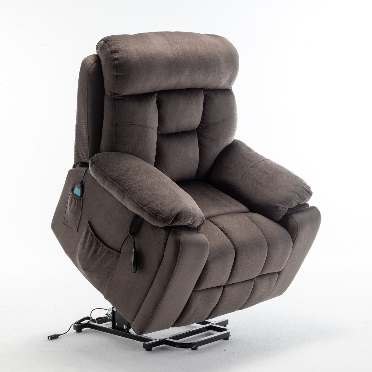 Fauteuil releveur électrique inclinable avec massage et chauffage
