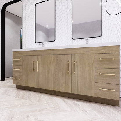 Meuble-lavabo autoportant Eliza 72 po avec double vasque