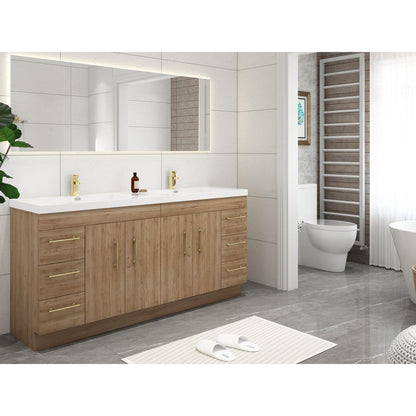 Meuble-lavabo autoportant Eliza 72 po avec double vasque