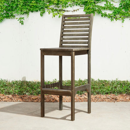 Ensemble table et chaises de bar Emilio en bois