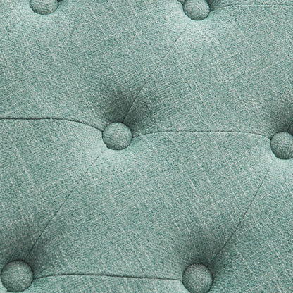 Banc à chaussures d'entrée avec rangement, revêtement en tissu et bois massif, 109 cm (43 pouces), banquette rembourrée pour salon et chambres