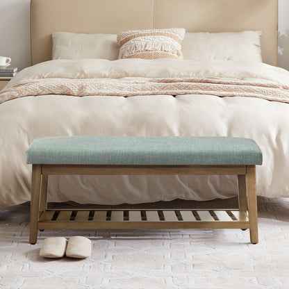 Banc à chaussures d'entrée, banc de rangement, banc rembourré