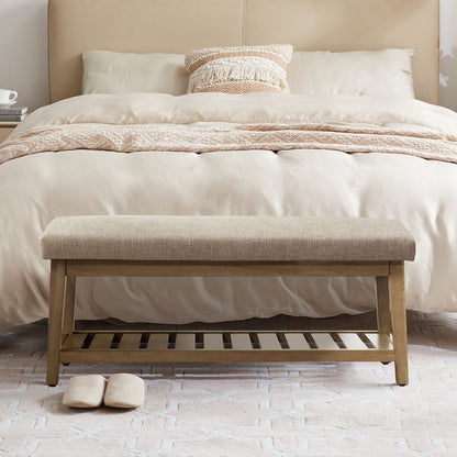 Banc à chaussures d'entrée, banc de rangement, banc rembourré