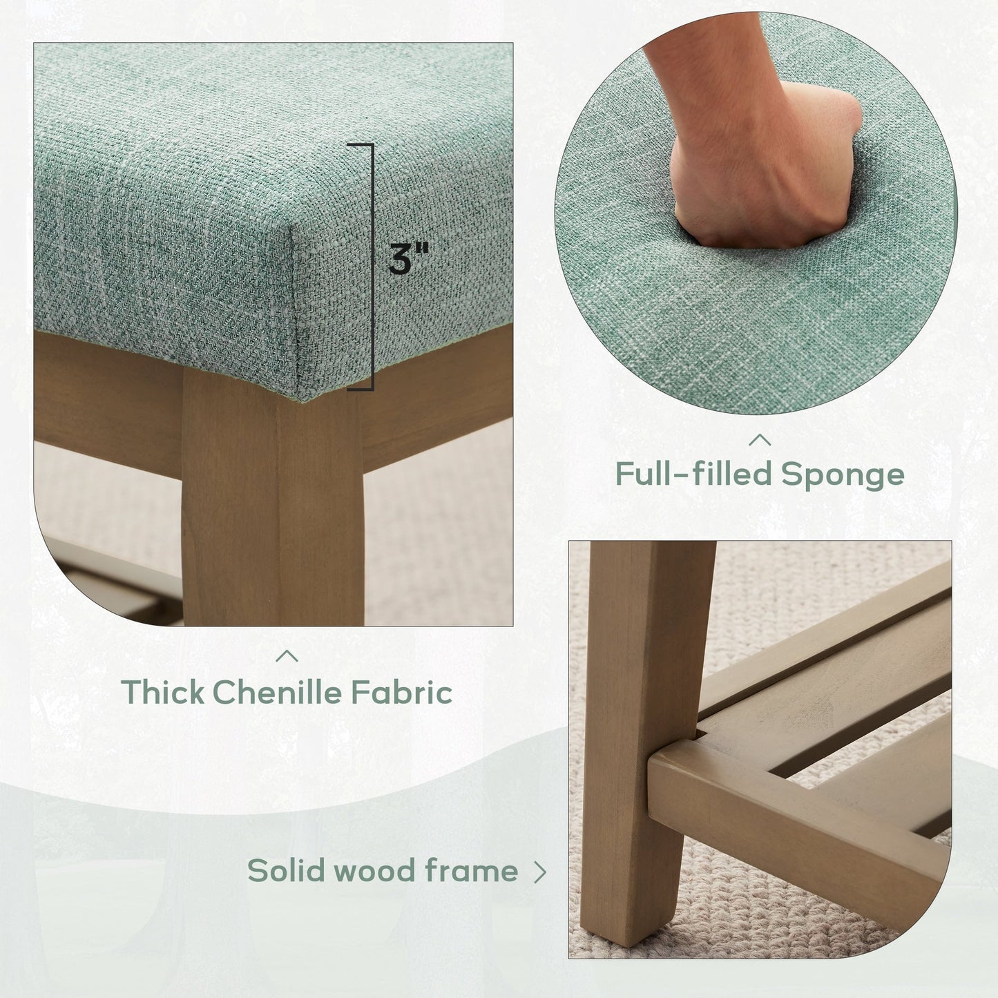 Banc à chaussures d'entrée, banc de rangement, banc rembourré