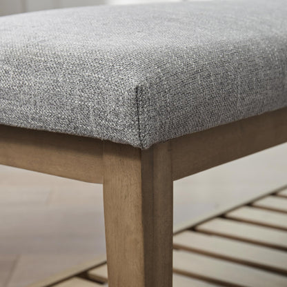 Banc à chaussures d'entrée, banc de rangement, banc rembourré