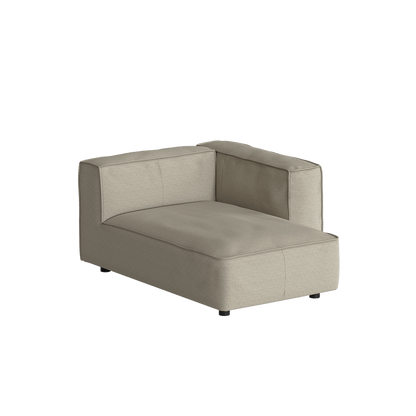 Canapé sectionnel doux en forme de L avec méridienne