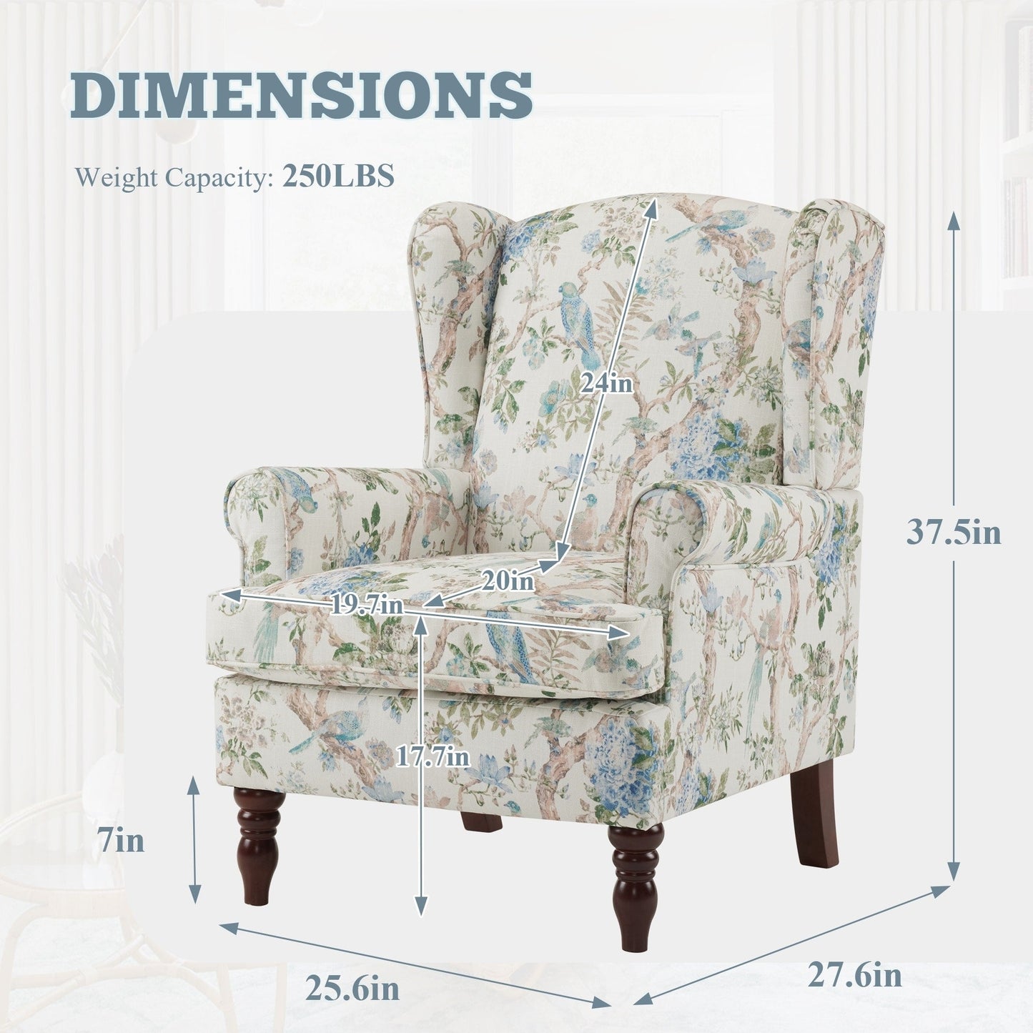 Fauteuil d'appoint moderne Erommy, fauteuil à dossier haut, canapé une place capitonné en tissu avec pieds en bois pour salon