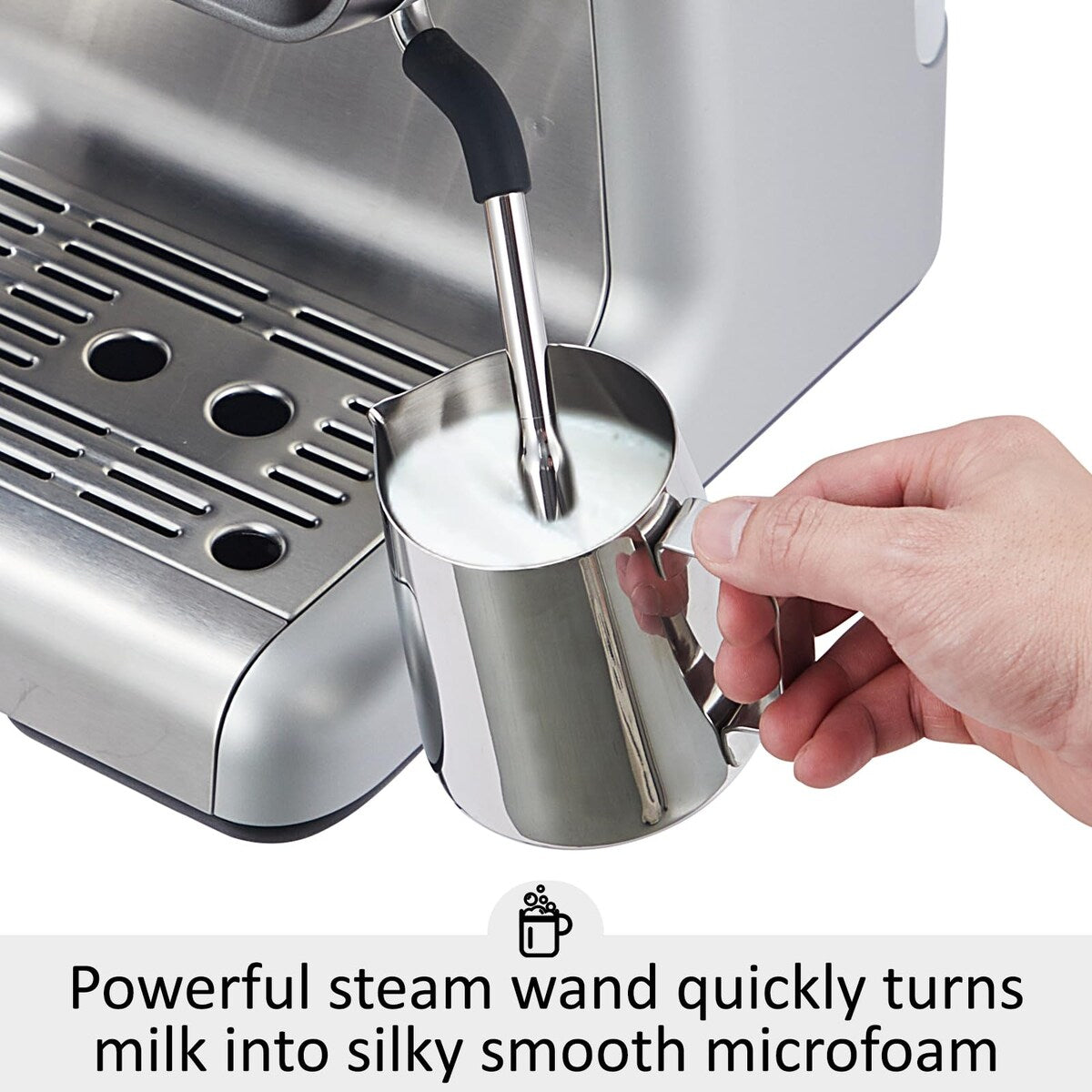 Machine à café expresso avec broyeur intégré et réservoir d'eau de 2,8 L.