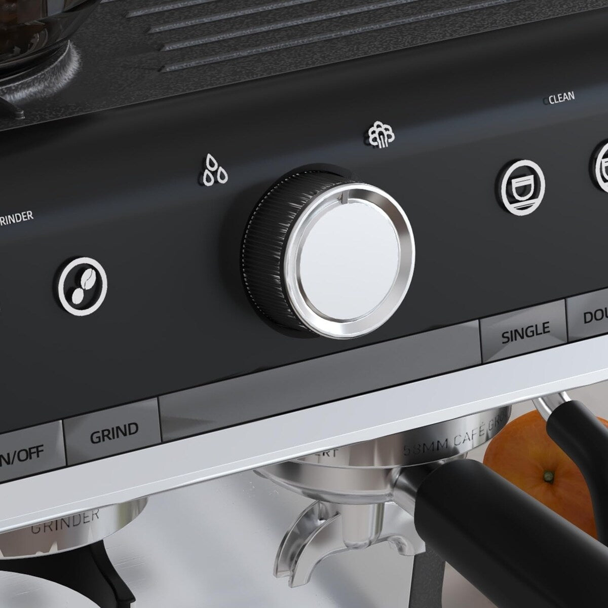 Machine à café expresso avec broyeur intégré et réservoir d'eau de 2,8 L.