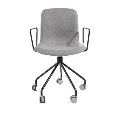 Chaque chaise est équipée d'une roulette en acier à 5 branches.