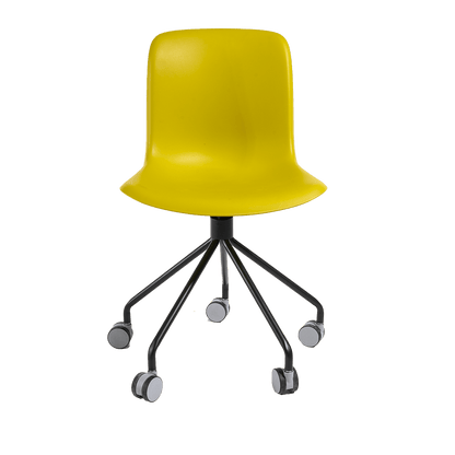 Chaque chaise est équipée d'une roulette en acier à 5 branches.