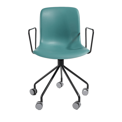 Chaque chaise est équipée d'une roulette en acier à 5 branches.