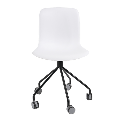 Chaque chaise est équipée d'une roulette en acier à 5 branches.