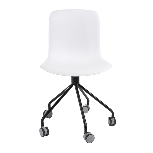 Chaque chaise est équipée d'une roulette en acier à 5 branches.